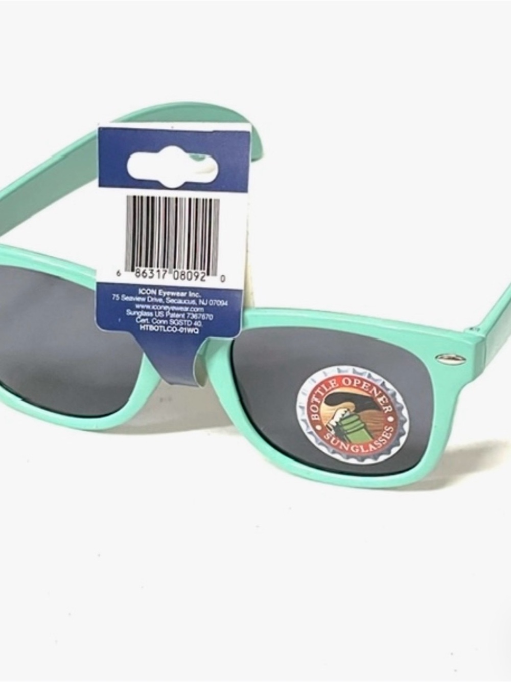 Bottle opener Eyewear Mint Green Sunglasses with Bottle Opener
